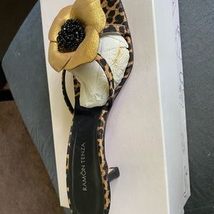 Ramon Tenza Leopard heeled shoes